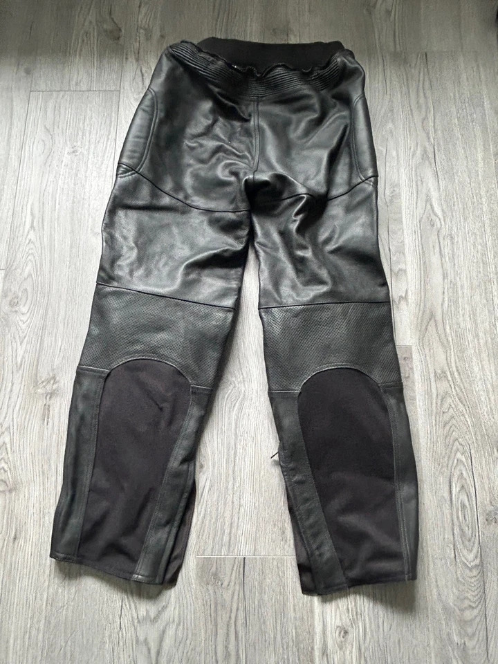 Frank Thomas FTL401 Black Leather Motorcycle Jeans Size 40 Regular BRAND NEW - Image 2 of 4