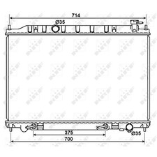 NRF Motorkühler für Nissan Murano
