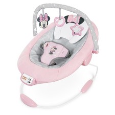 Bright Starts Disney Baby Minnie Mouse Rosy Skies Pink Baby Bouncer Infant Seat