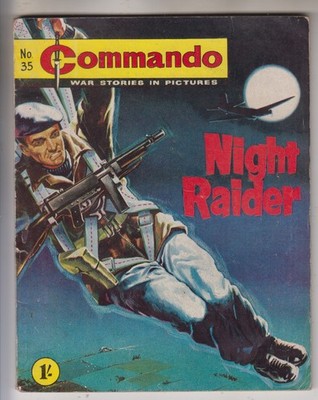 COMMANDO COMIC # 35  VG/FN 5.0  ''NIGHT RAIDER''  1962