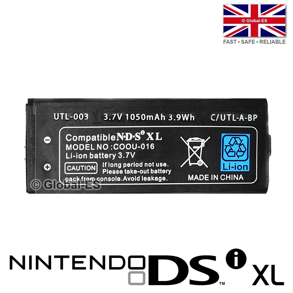 GEN Nintendo DS XL / DSi XL / NDSi XL / DSi LL 1050mAh Battery - COOU-016 UTL-003
