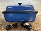 Vintage Blue Nesco 4 qt Non-Stick Electric Roaster Oven Roasting Cooker Tabletop