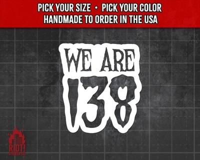 Misfits We Are 138 Decal for Cars, Trucks, Laptops, Punk Decal, Punk Sticker
