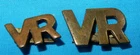 WW2 RAFVR RAF VOLUNTEER RESERTVE VR MILITARY SHOULDER TITLE BADGE 2 TYPE GENUINE
