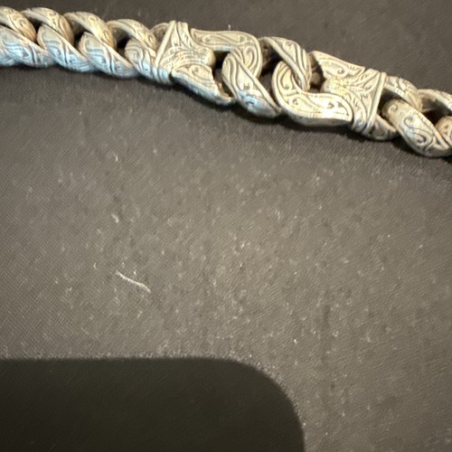 Scott Kay Men’s Sterling Silver and 18K Yellow Gold Bracelet; 9 in long - Picture 9 of 9