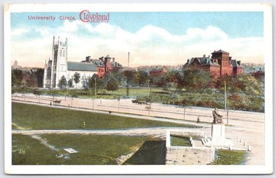 Vintage University Circle Cleveland Postcard Western Reserve Univ. & Case School