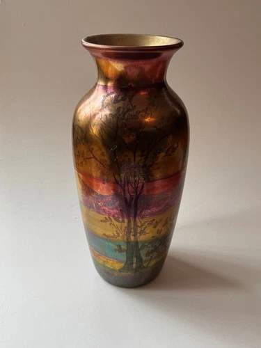 Weller LaSa art pottery colorful 11.25" vase.