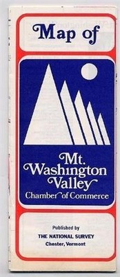 Mount Washington Valley Vermont Chamber of Commerce Map  1970's