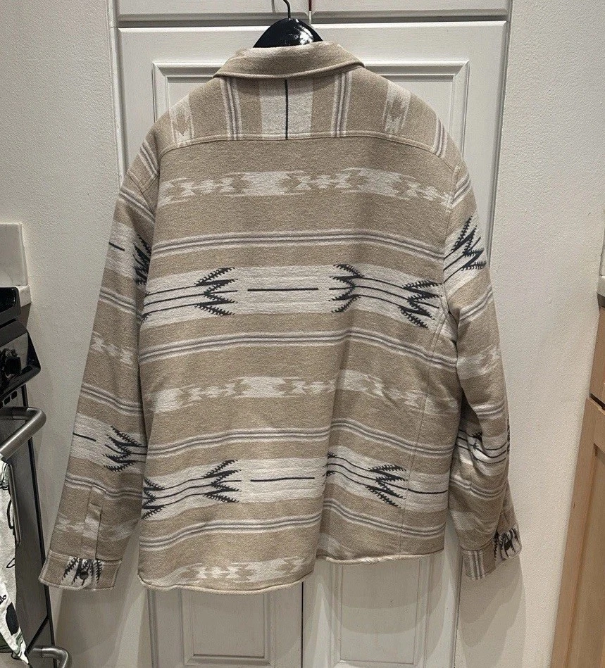 Camisa masculina Todd Snyder inverno XL cinza xadrez botão para cima - Imagem 3 de 4