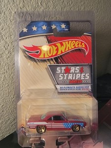 Hot Wheels 2019 Stars & Stripes '68 Plymouth Barracuda Super Stock Hemi - NEW