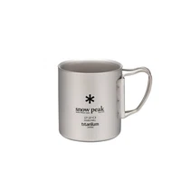 Snow Peak Titanium Double Wall Mug 220ml Folding Handle MG-051FHR Japan
