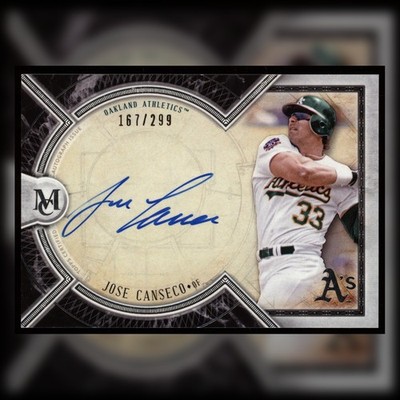 Jose Canseco 2018 Topps Museum Collection Archival Autograph Auto /299