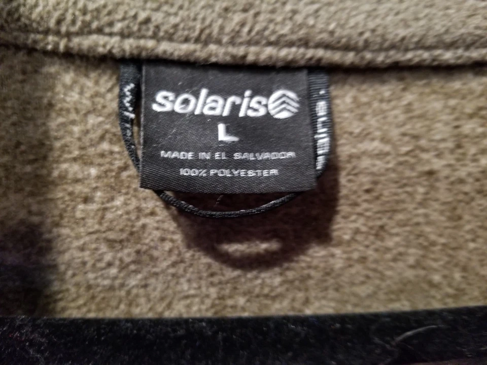 Men's Solaris Brown Fleece Vest Full Zip 3 Pocket Soft Outdoor Layer sz L - Image 2 of 4