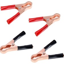 Krokodilklemmen Set 2x 50A Kupfer, isoliert, ...