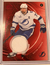 2025-26 U.D SPX Game Used Hockey RED JERSEY Tampa Bay LIGHTNING Victor Hedman