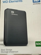 Brand New WD 500GB Elements Portable External Hard Drive  - USB 3.0