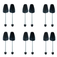 6 Pairs Plastic Shoe Trees for Men Black 