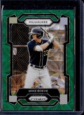 2024 Panini Prizm Baseball Mike Boeve #107 Green 43/75