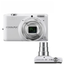 Nikon Coolpix S6500 Digital Camera 16MP 12x Optical zoom Face Detection White