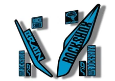 Rock Shox SID Brain 2017 Mountain Bike Cycling Decal Sticker Adhesive Blue