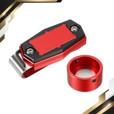 Billiard Magnetic Chalk Holder Round Pool Billiard Cue Chalk Tip Case Red Black