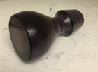 Amethyst Decanter Stopper Heavy Block Shape Empoli Blenko Glass