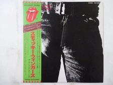 The Rolling Stones Sticky ~ Rolling Stones ESS-63001 Japan Zipper cover  LP OBI