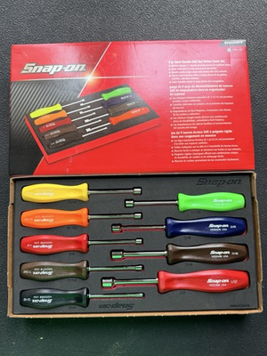 #ad snap on tools USA NEW NDD900BFR hard grip nut driver sae foam set $300.00