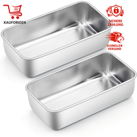 Kastenform 2Er Set Edelstahl 23,5Cm Brotbackform KöNigskuchenform