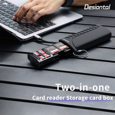 PGY High-Speed SD Card Reader SD/TF/SIM Card Carrying Storage Holder For Camera