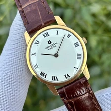 Vintage Universal Geneve Roman Dial 20 Micron Manual Wind Swiss Men Watch 542101