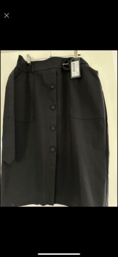 Forecast Black Skirt With Button Size 16 - Picture 1 of 1