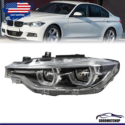 Left Driver Side LED Headlight Headlamp For 2016-2019 BMW 3 Series F30 320i 340