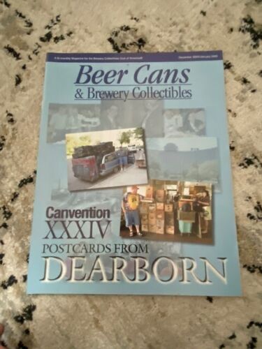 BCCA Mag Dearborn MI Michigan Beer Can Convention, Back Bar Chalk Piece sale etc