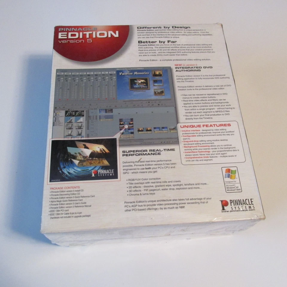Pinnacle Edition Version 5, Pro Video Editing/DVD Authoring NEW IN SEALED BOX - Image 4 of 4