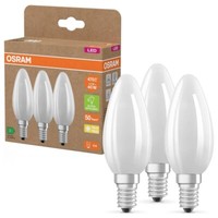 3Er Set Osram E14 Led Kerzenlampe Classic Besonders Effizient Klar 2,2W Wie 40W