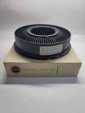 Kodak Carousel Slide Tray Holds 80 2 x 2 Slides Black Original Box with unused 