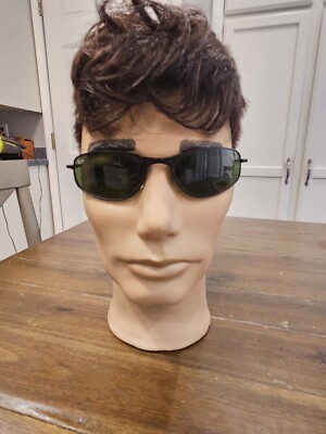 Ray Ban RB8040 58 18-128 Sunglasses Made in Italy Black Metal Frames