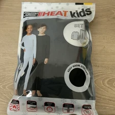 📀 32 Degrees Heat Kids Long Sleeve And Legging Set- BLACK SMALL