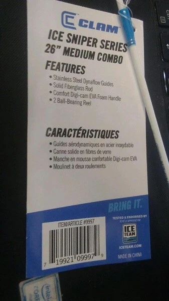 NUEVO Combo Mediano Clam Ice Sniper Series 26" #9997 Foto 2 de 2