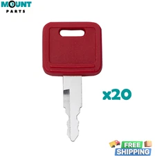 20 Key Heavy Equipment Key For JD H800 also Fits Case Hitachi Holland Excavator