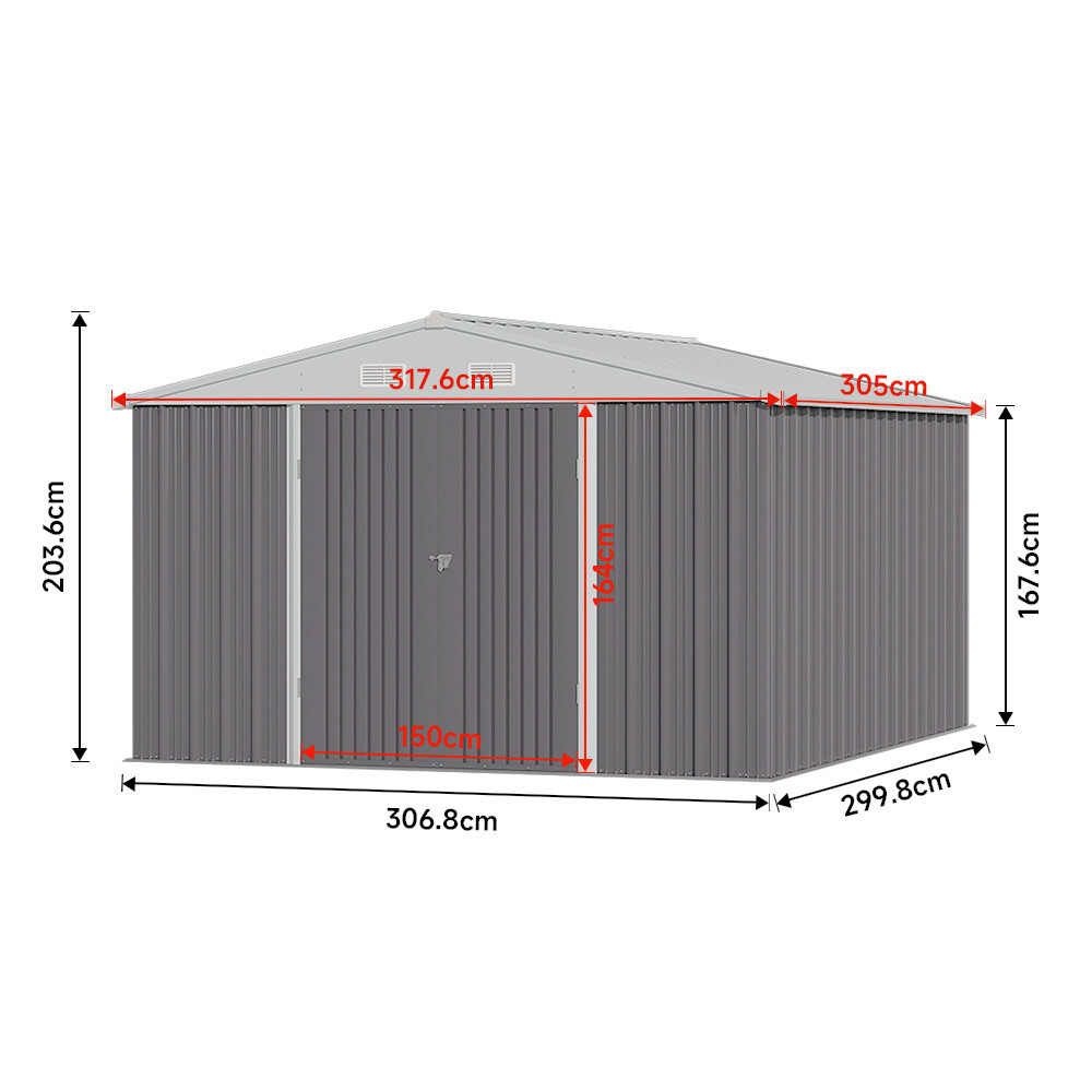 Garden Shed 4X6 6X8 10x8 10x10 10x12ft Outdoor Garden Storage Shed for Tool Bike