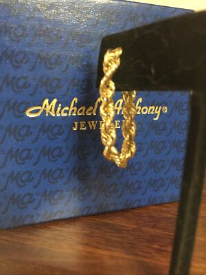 Michael Anthony 14K Rope Earring | eBay
