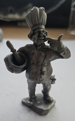 ZINN Figur - Koch - Top Zustand 