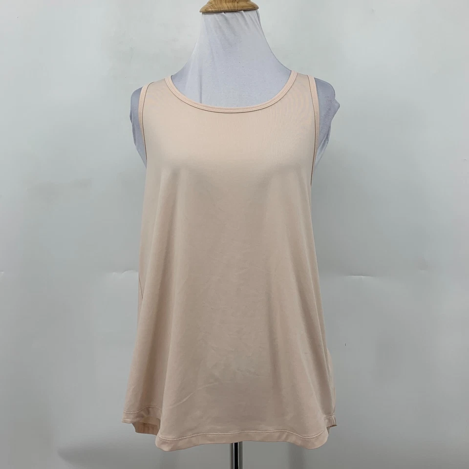 Camiseta sin mangas Lorna Jane para mujer XS extra pequeña rosa perla logotipo mariposa espalda dividida Foto 2 de 4