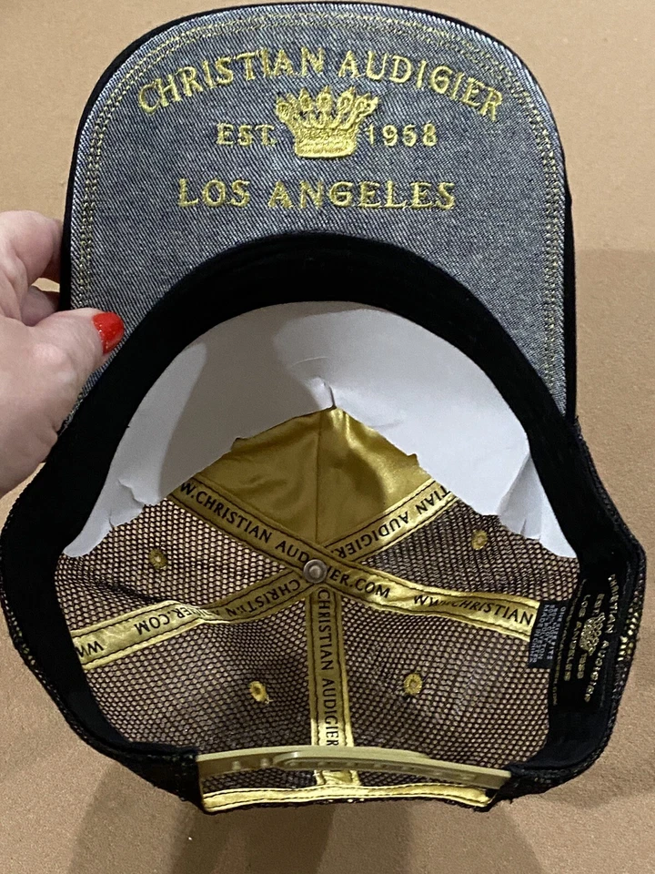 Christian Audigier Hat City Of Angels COA Men’s Trucker SnapBack Embroidered NEW - Image 4 of 4