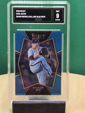2022 Select Baseball Hyun-Jin Ryu Premier Level Light Blue Prizm /149 Graded GMA
