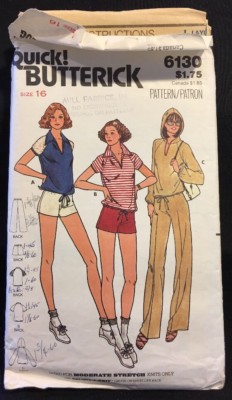 Butterick Quick! Pattern 6130 Women's Clothing Pattern Size 16