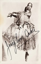 Josephine Baker 2 -- Signed Vintage Photo Postcard Copy