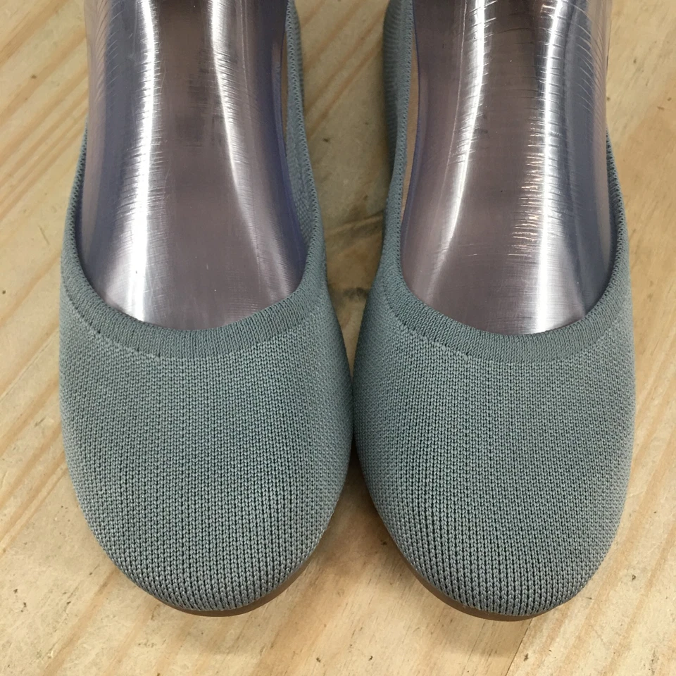 Journee Collection Zapatos Mujer 8 M Informales Sin Cordones Ballet Planos Tela Azul Foto 4 de 4